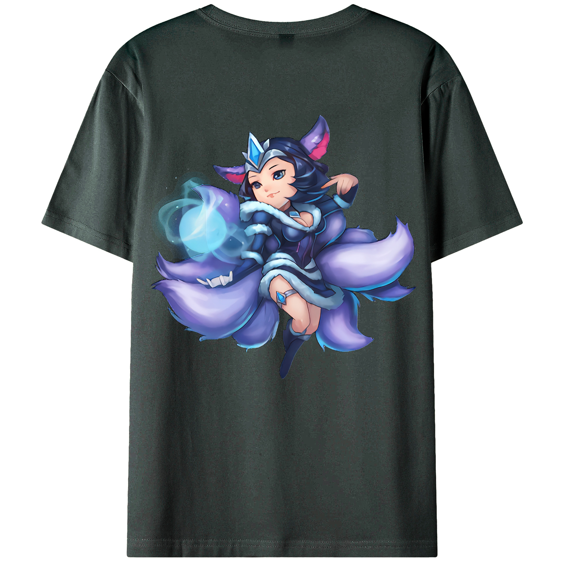（画像用） リーグ・オブ・レジェンド League of Legends LOL 綿100％ メンズ半袖Tシャツ（バックプリント） 通気性